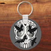 Skull Halloween Decorative Calaveras キーホルダー (正面)