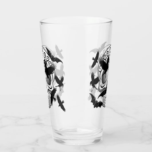 Skull Halloween Decorative Calaveras タンブラーグラス (右)