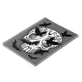 Skull Halloween Decorative Calaveras ノートブック (左側)