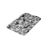 Skull Halloween Decorative Calaveras バスマット (アングル)