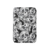 Skull Halloween Decorative Calaveras バスマット (正面縦)