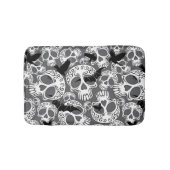 Skull Halloween Decorative Calaveras バスマット (正面)