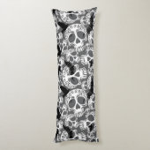 Skull Halloween Decorative Calaveras ボディピロー (裏面 (縦))