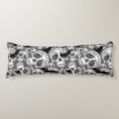 Skull Halloween Decorative Calaveras ボディピロー (正面)