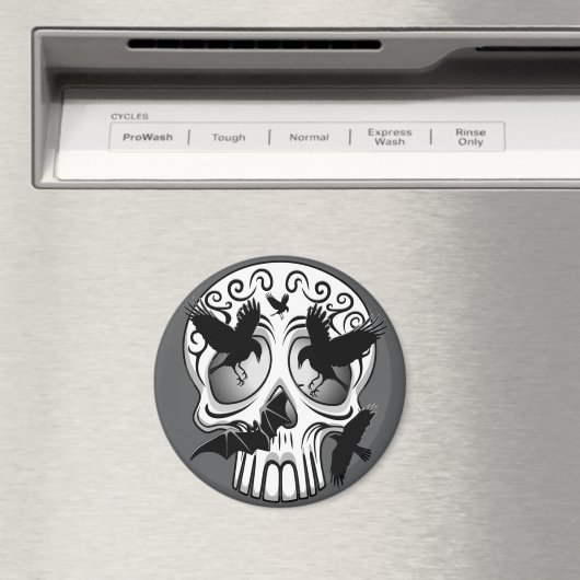 Skull Halloween Decorative Calaveras マグネット (インサイチュ (食洗機))