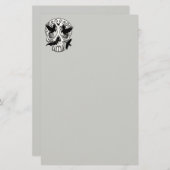 Skull Halloween Decorative Calaveras 便箋 (正面/裏面)