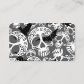 Skull Halloween Decorative Calaveras 名刺 (正面)