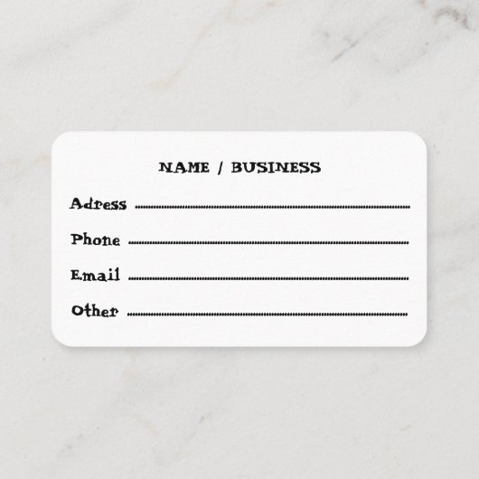 Skull Halloween Decorative Calaveras 名刺 (裏面)