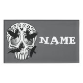 Skull Halloween Decorative Calaveras 名札 (正面)
