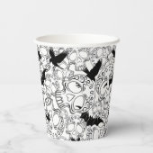 Skull Halloween Decorative Calaveras 紙コップ (裏面)