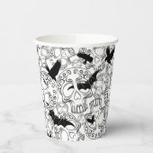 Skull Halloween Decorative Calaveras 紙コップ (左)