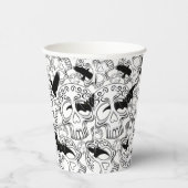 Skull Halloween Decorative Calaveras 紙コップ (右)
