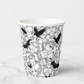 Skull Halloween Decorative Calaveras 紙コップ (正面)