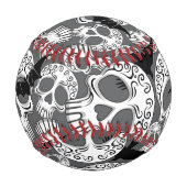 Skull Halloween Decorative Calaveras 野球ボール (裏面)