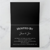 Skull in Haunted Painting Halloween Invitation カード (内部)