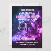 Skull in space. Halloween Party 招待状 (正面)