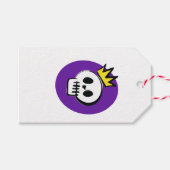 Skull King – Minimal Halloween ギフトタグ (正面(横))