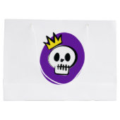 Skull King – Minimal Halloween Gift Bag ラージペーパーバッグ (裏面)