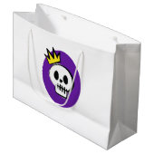 Skull King – Minimal Halloween Gift Bag ラージペーパーバッグ (正面アングル)