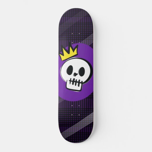 Skull King – Minimal Punk Skateboard スケートボード (正面)