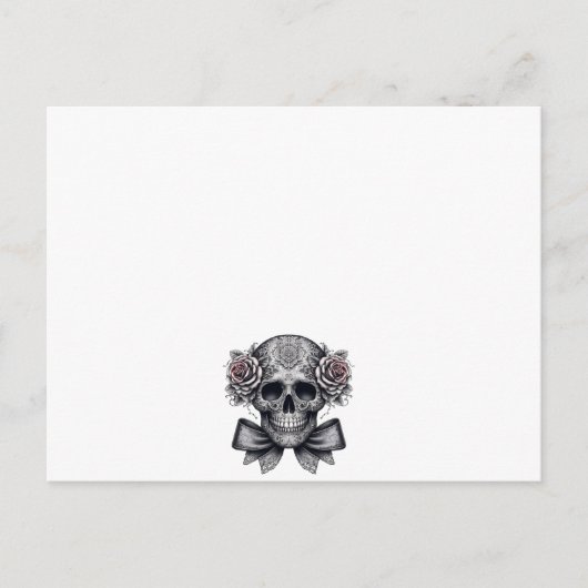 skull letter ポストカード (正面)