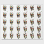 skull mexican ラッピングペーパー (フラット)