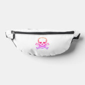 Skull n Bones neon white fanny pack ファニーパック (レイダウン)