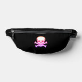 Skull n Bones white neon black fanny pack ファニーパック (レイダウン)