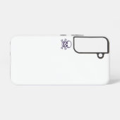 Skull n Bones white Samsung S22 phone case Galaxyケース (裏面横)