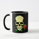 Skull N Roses 3D  マグカップ (左)