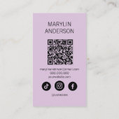 Skull Nail Polish Bottle Gothic Nail Technician 名刺 (裏面)