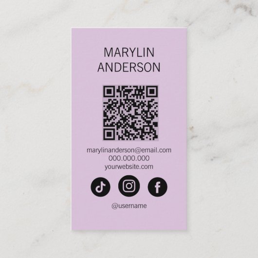 Skull Nail Polish Bottle Gothic Nail Technician 名刺 (裏面)