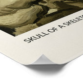 Skull Of A Skeleton With Burning Cigarette Blossom ポスター (角)