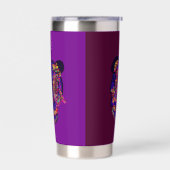 Skull of Flowers  保温保冷タンブラー (左面)