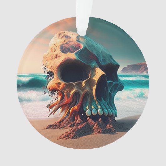 Skull on the Beach オーナメント (正面)
