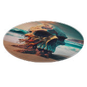 Skull on the Beach カッティングボード (角)
