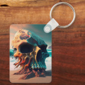 Skull on the beach キーホルダー (裏面)
