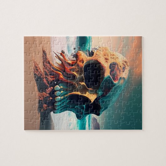 Skull on the beach ジグソーパズル (横)