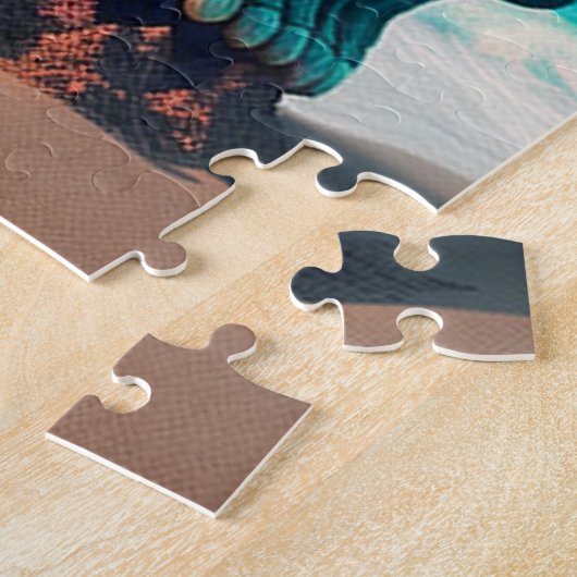 Skull on the beach ジグソーパズル (側面)