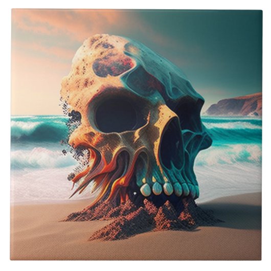 Skull on the Beach タイル (正面)