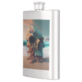 Skull on the Beach フラスク (左)