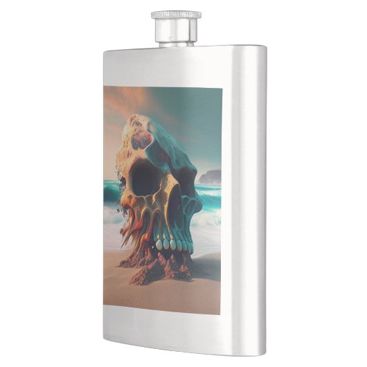 Skull on the Beach フラスク (左)