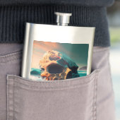 Skull on the Beach フラスク (インサイチュ)