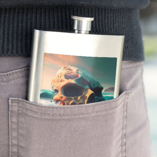 Skull on the Beach フラスク (インサイチュ)