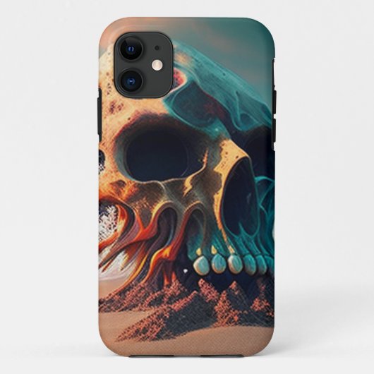 Skull on the Beach Case-Mate iPhoneケース (裏面)