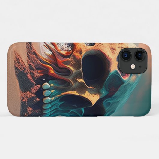 Skull on the Beach Case-Mate iPhoneケース (裏面(横))