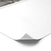 Skull Optical Illusion Art Print Gothic Halloween ポスター (角)