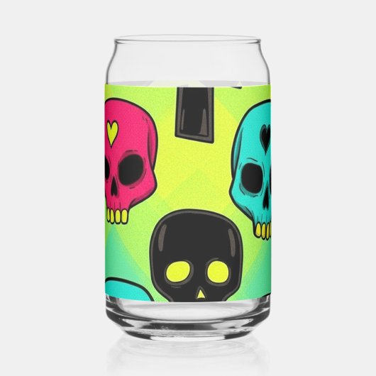 Skull Pattern ガラス缶 (左)