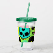 Skull Pattern Acrylic Tumbler アクリルタンブラー (裏面)