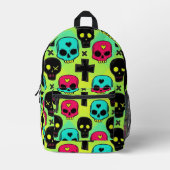 Skull Pattern Backpack プリントバックパック (正面)